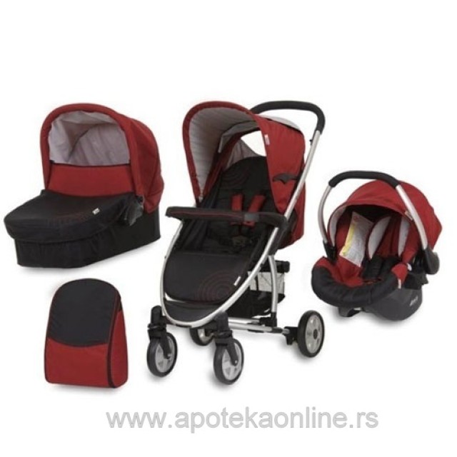 HAUCK TRIO SISTEM (KOLICA+NOSILJKA+AUTO SEDIŠTE) MALIBU CAVIAR TANGO - Online Apoteka HAUCK TRIO SISTEM (KOLICA+NOSILJKA+AUTO SEDIŠTE) MALIBU CAVIAR TANGO